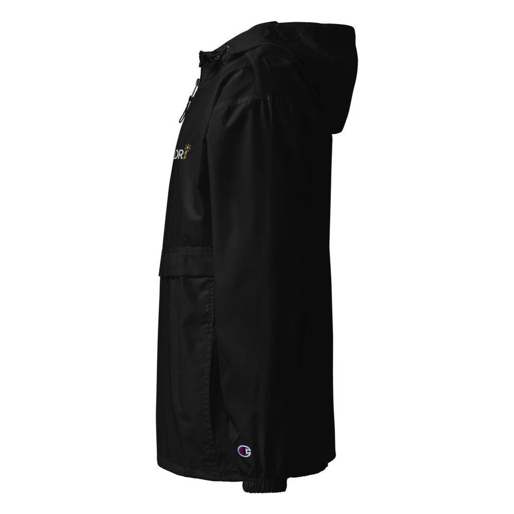 Black, left side view