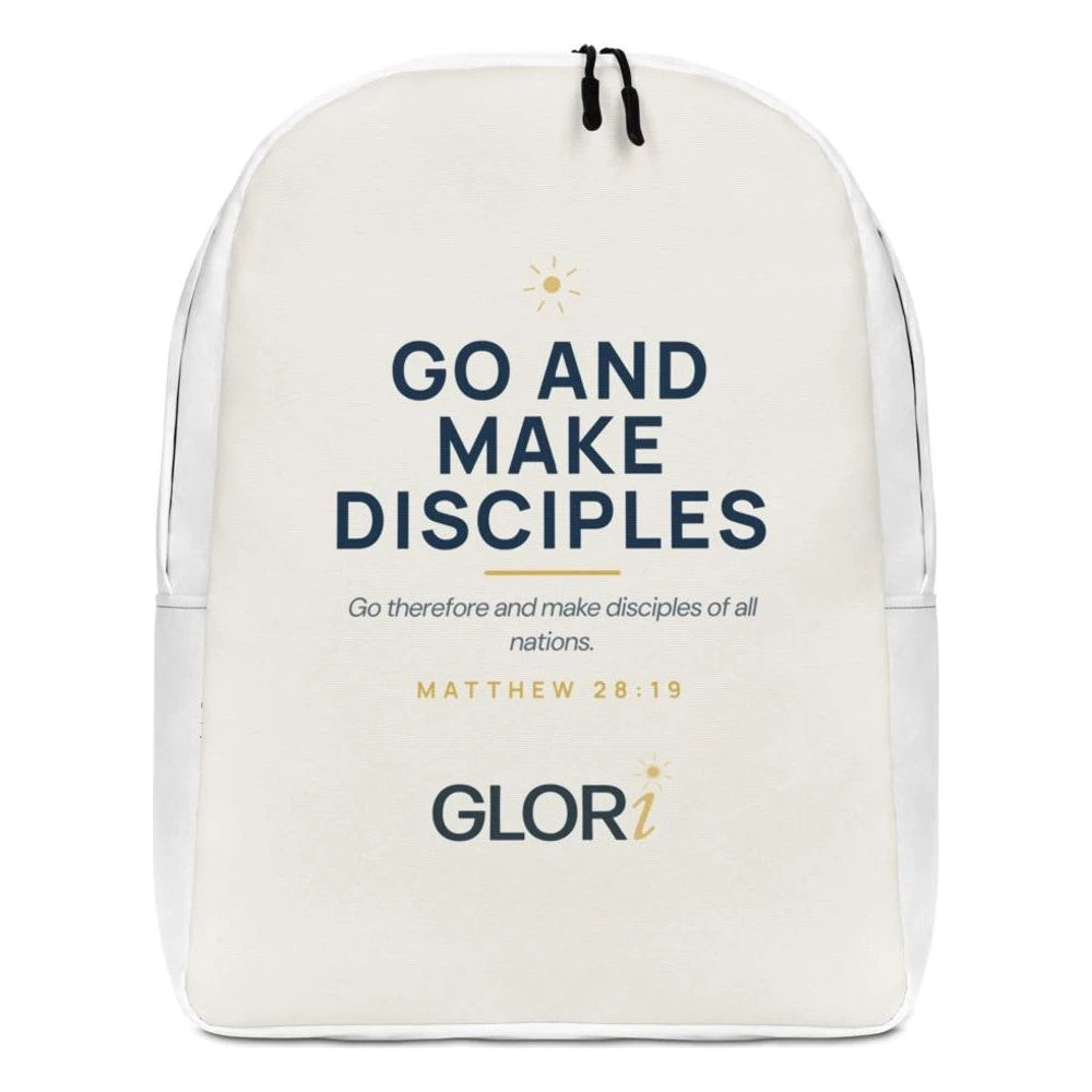 Minimalist Backpack — Go and Make Disciples — Cream