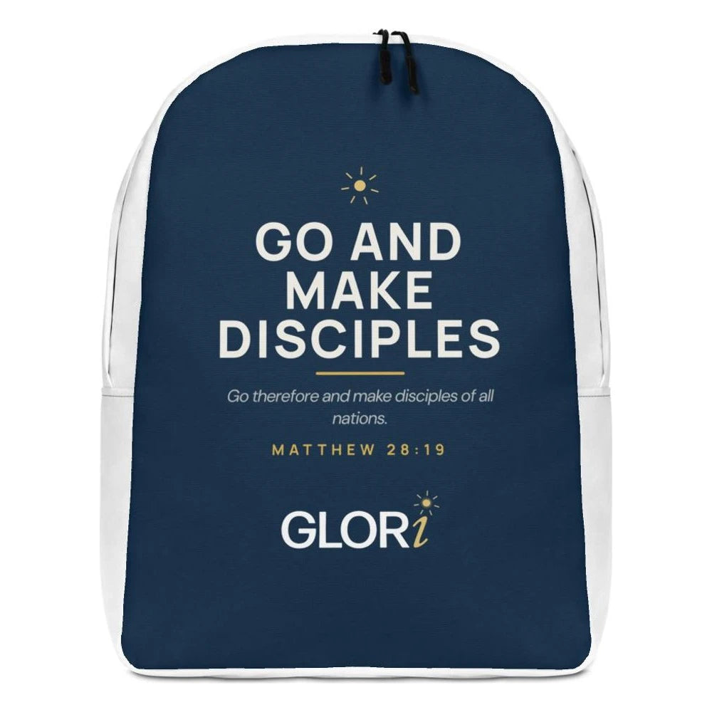 Minimalist Backpack — Go and Make Disciples — Navy