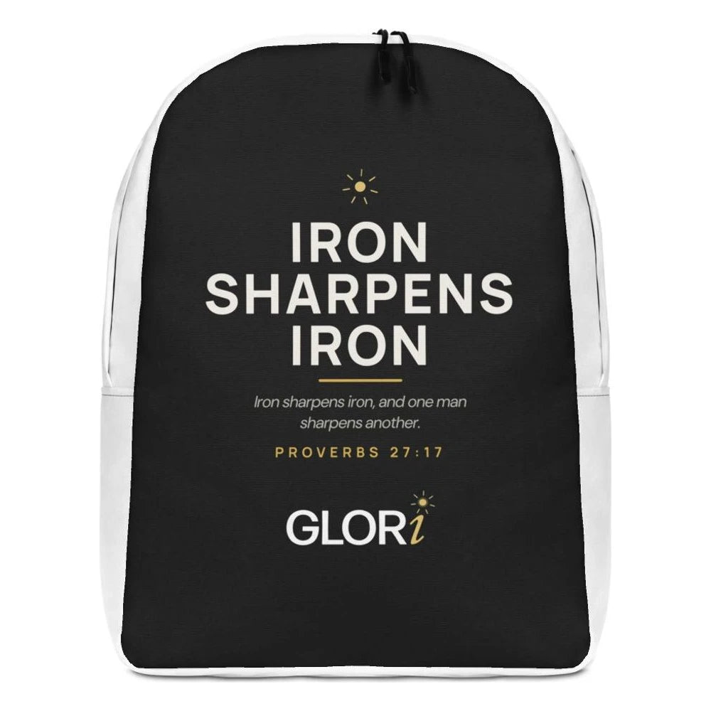 Minimalist Backpack — Iron Sharpens Iron — Black