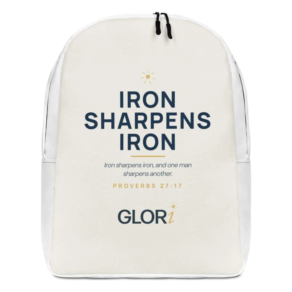 Minimalist Backpack — Iron Sharpens Iron — Cream