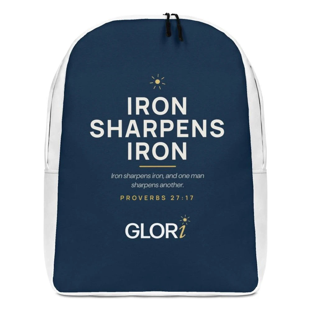 Minimalist Backpack — Iron Sharpens Iron — Navy