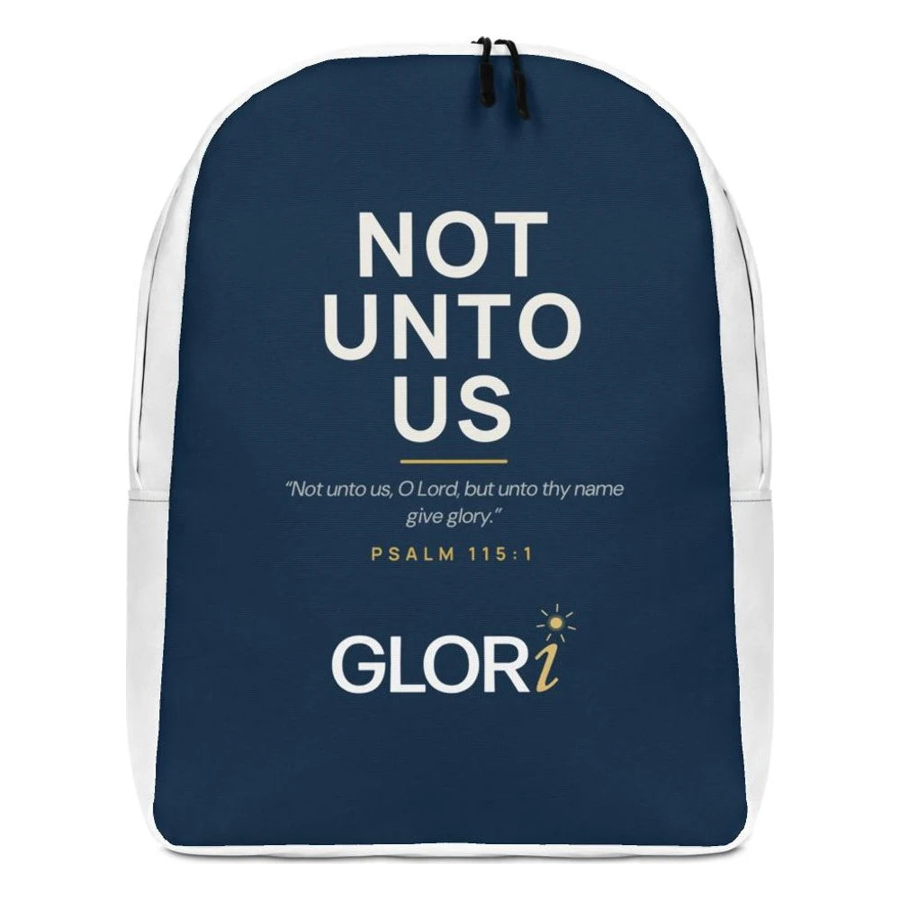Minimalist Backpack — Not Unto Us — Navy