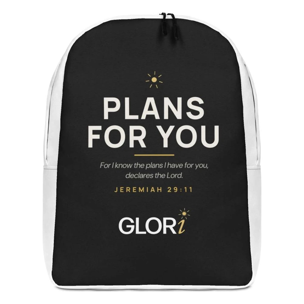 Minimalist Backpack — Plans for You — Black