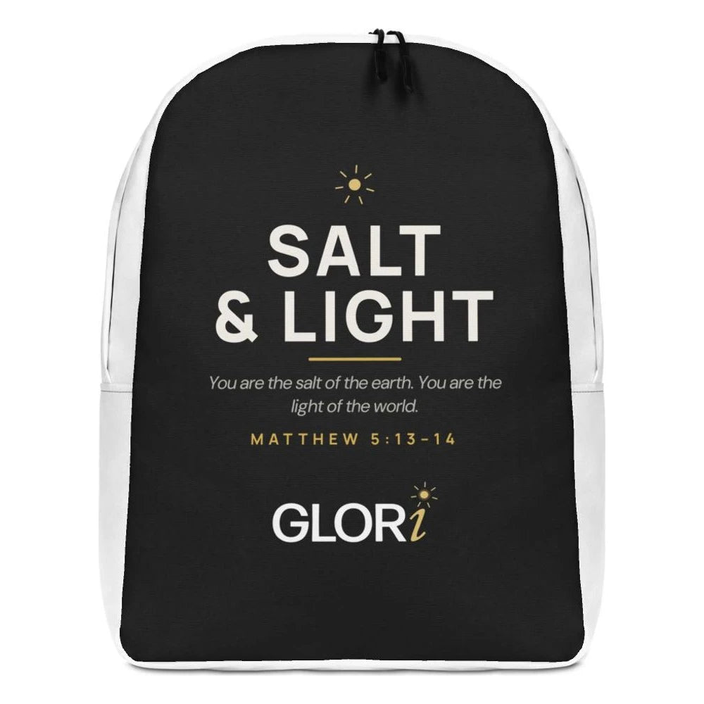 Minimalist Backpack — Salt and Light — Black
