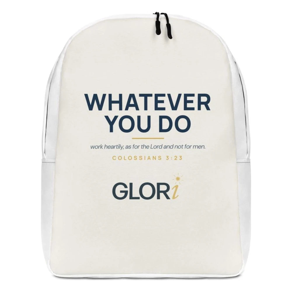 Minimalist Backpack — Whatever You Do — Cream