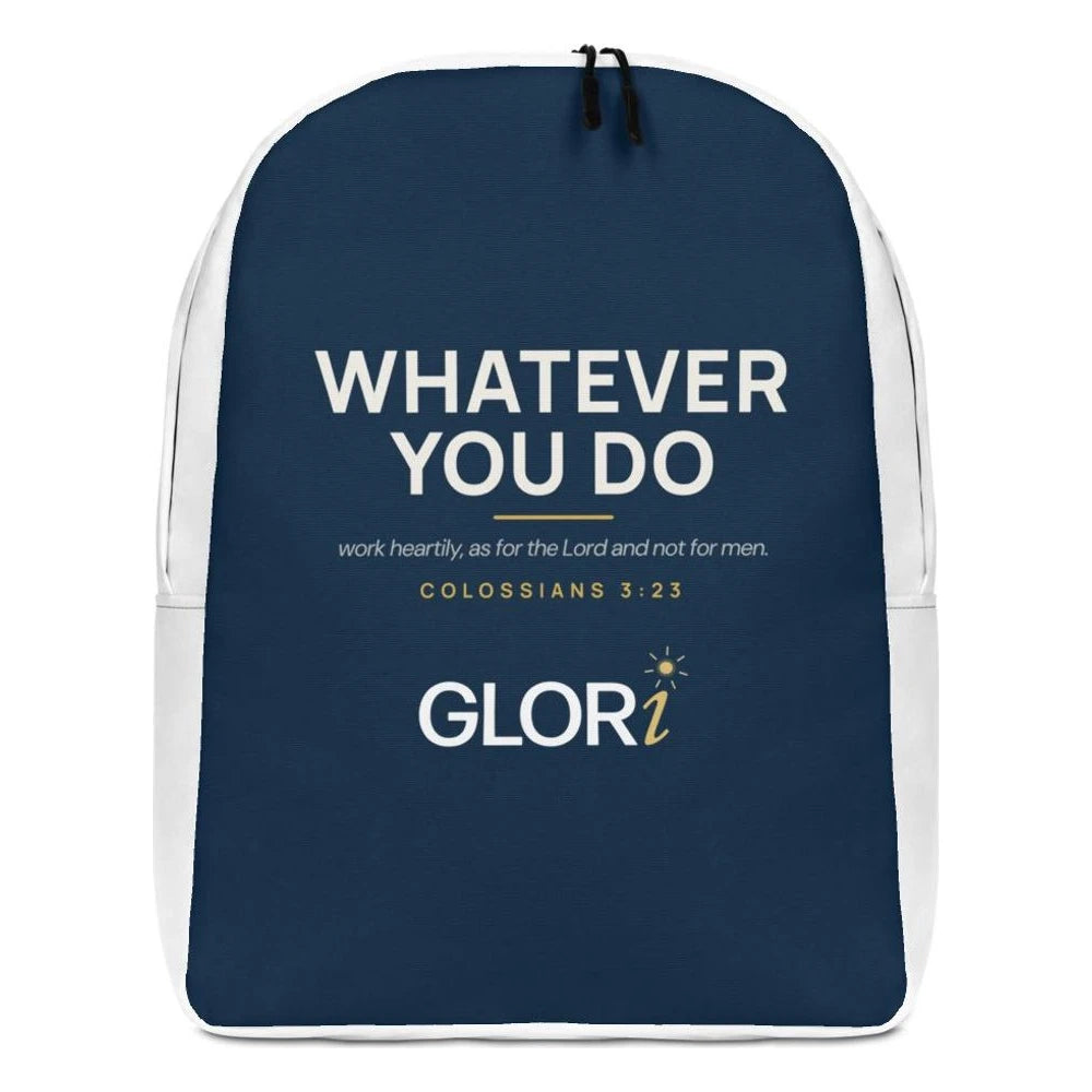 Minimalist Backpack — Whatever You Do — Navy