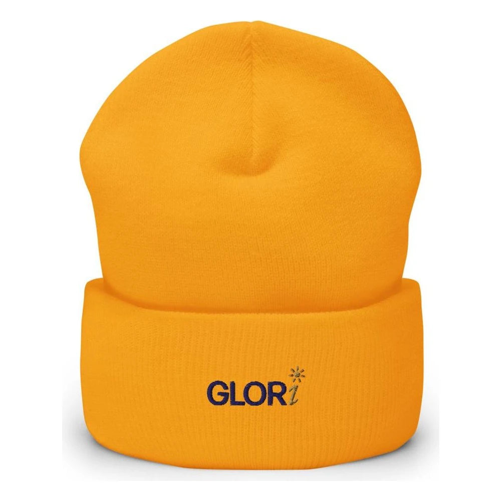 Gold, front view