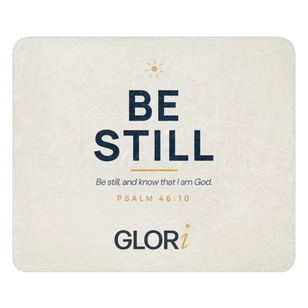 Sherpa Blanket — Be Still — Cream