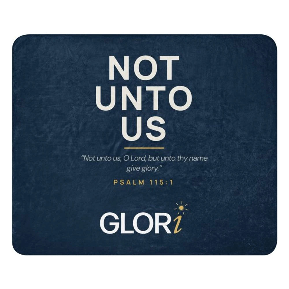 Sherpa Blanket — Not Unto Us — Navy