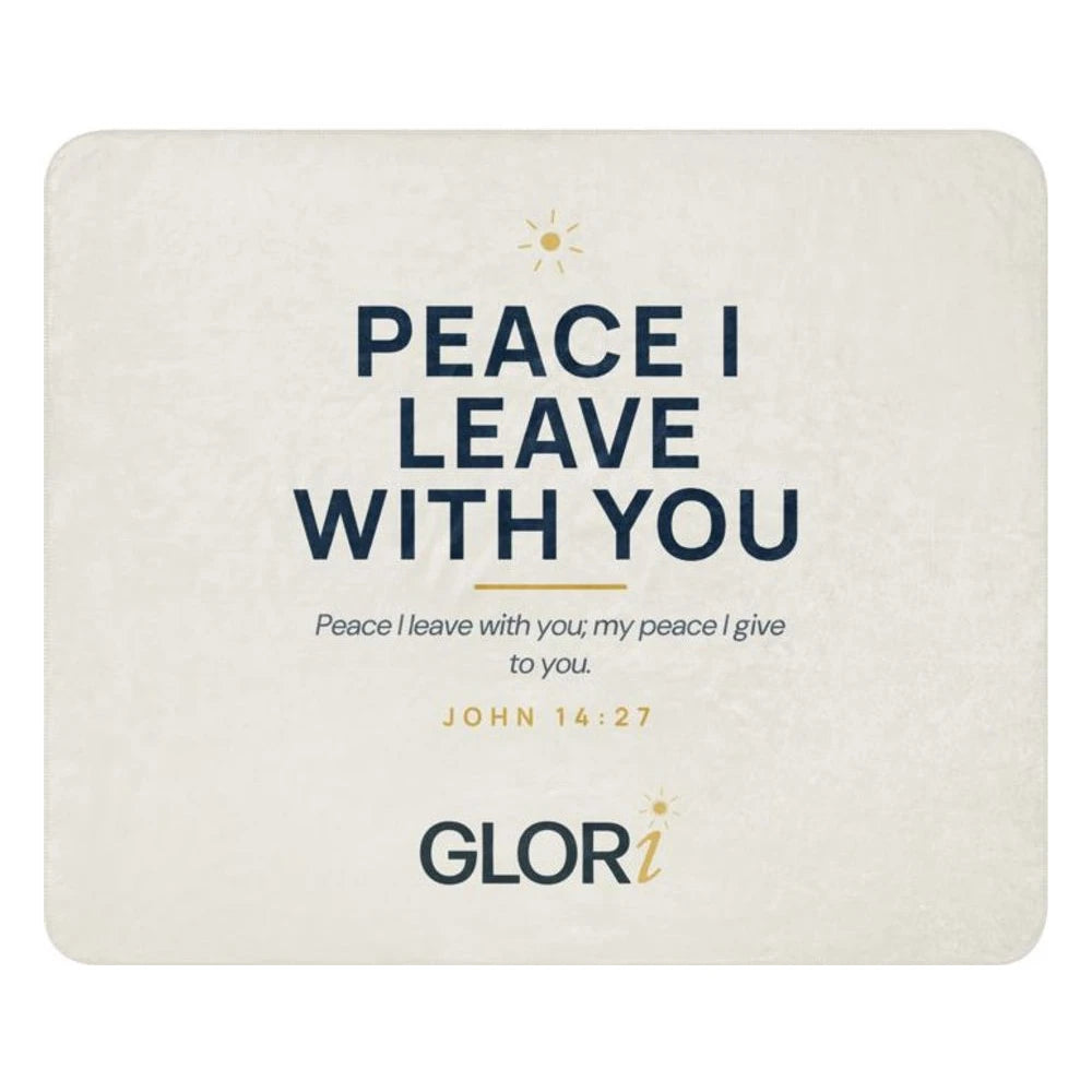 Sherpa Blanket — Peace I Leave With You — Cream