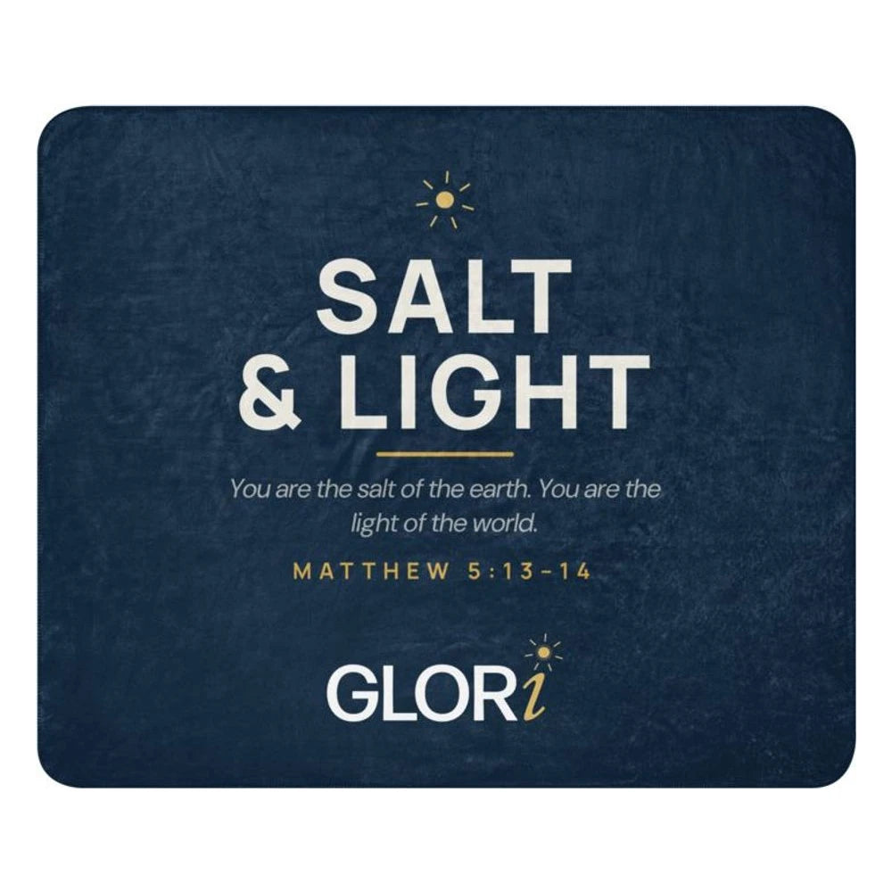 Sherpa Blanket — Salt and Light — Navy