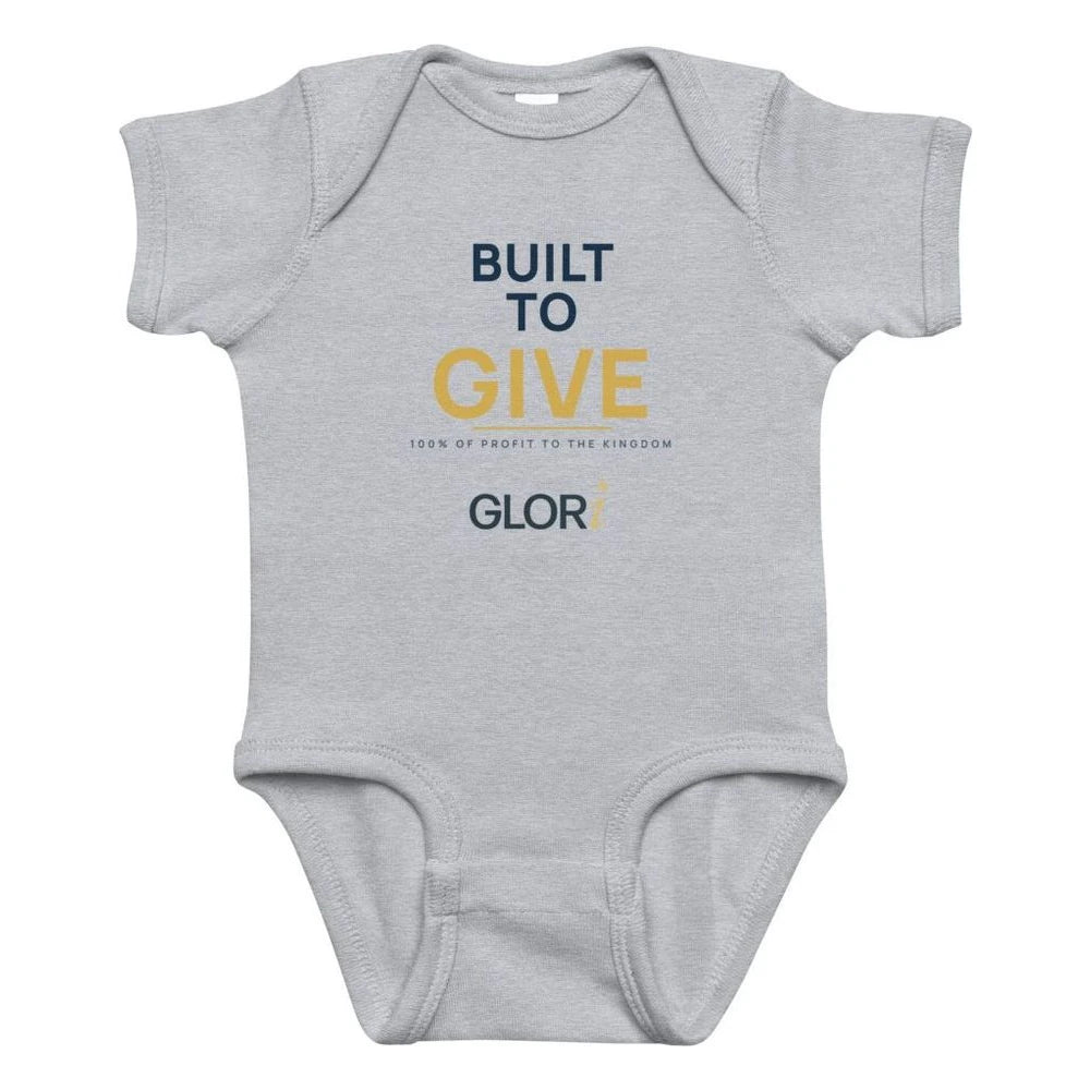 Baby Bodysuit — Built to Give — Heather