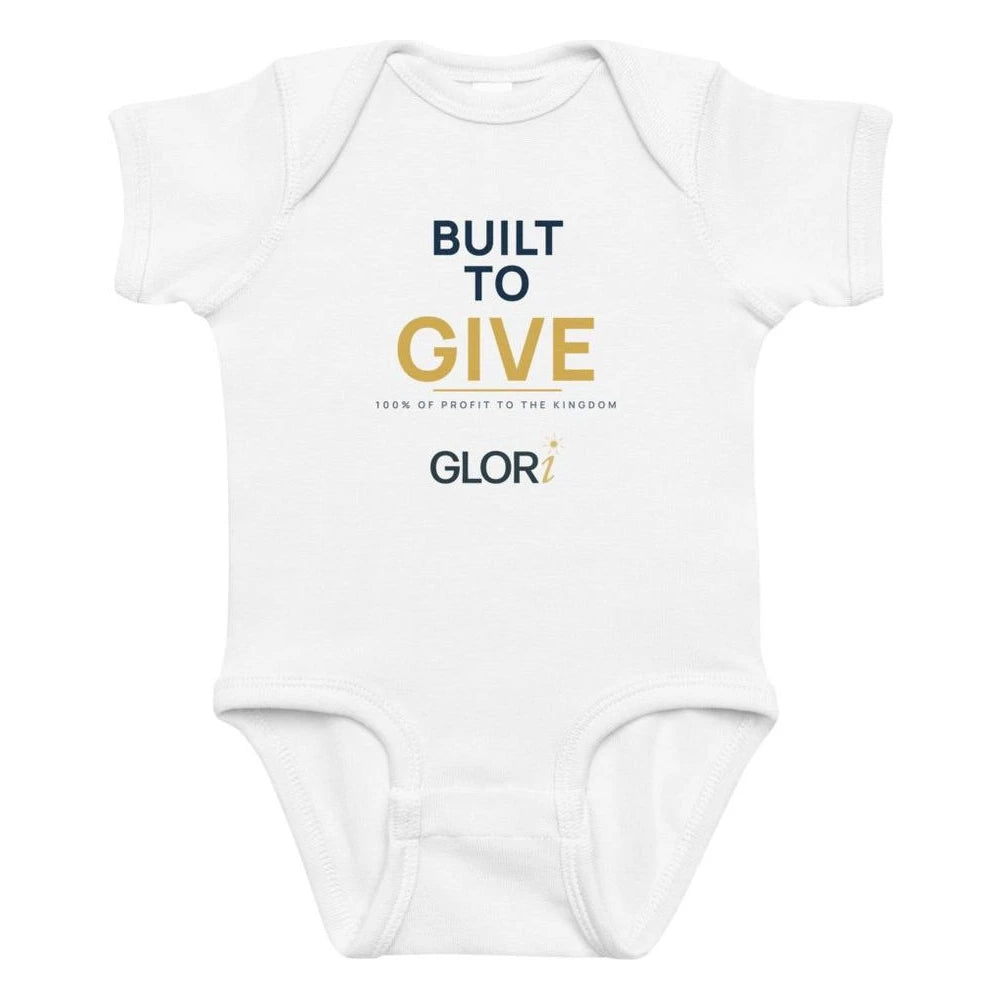 Baby Bodysuit — Built to Give — White