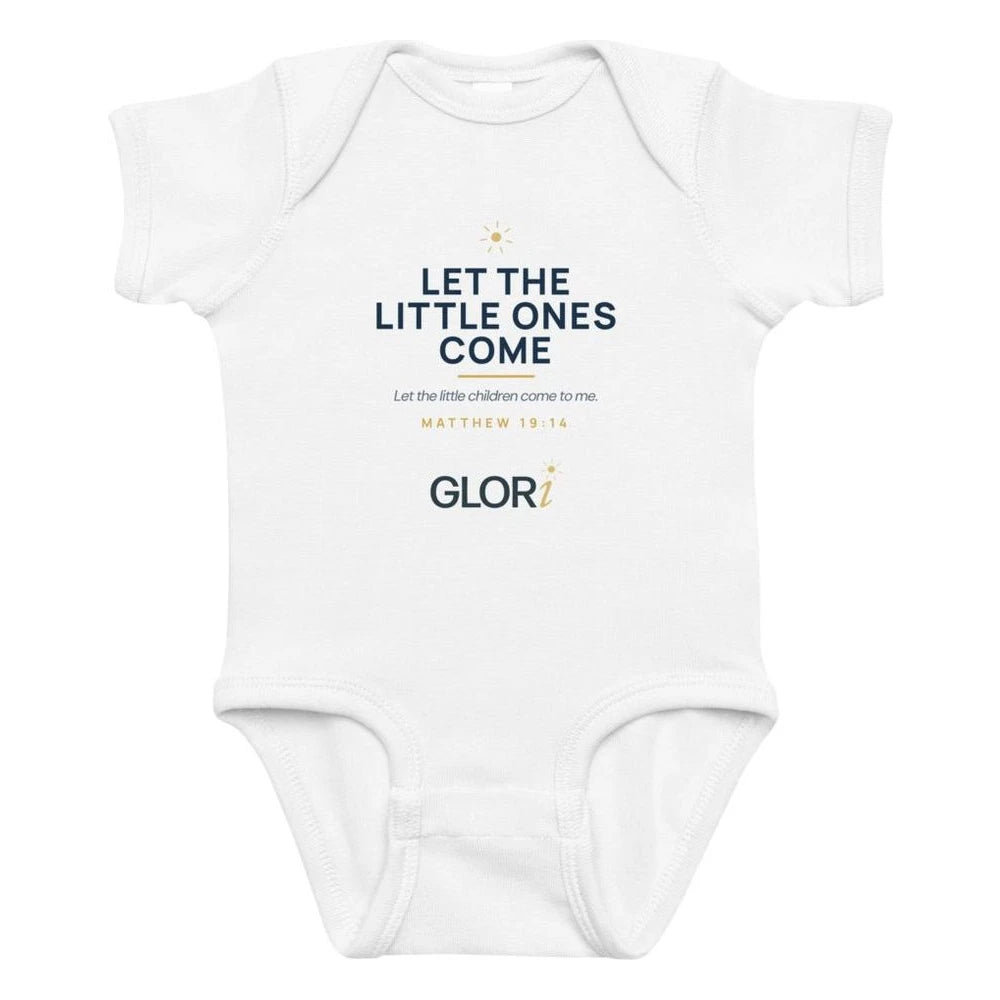 Baby Bodysuit — Let the Little Children Come — White