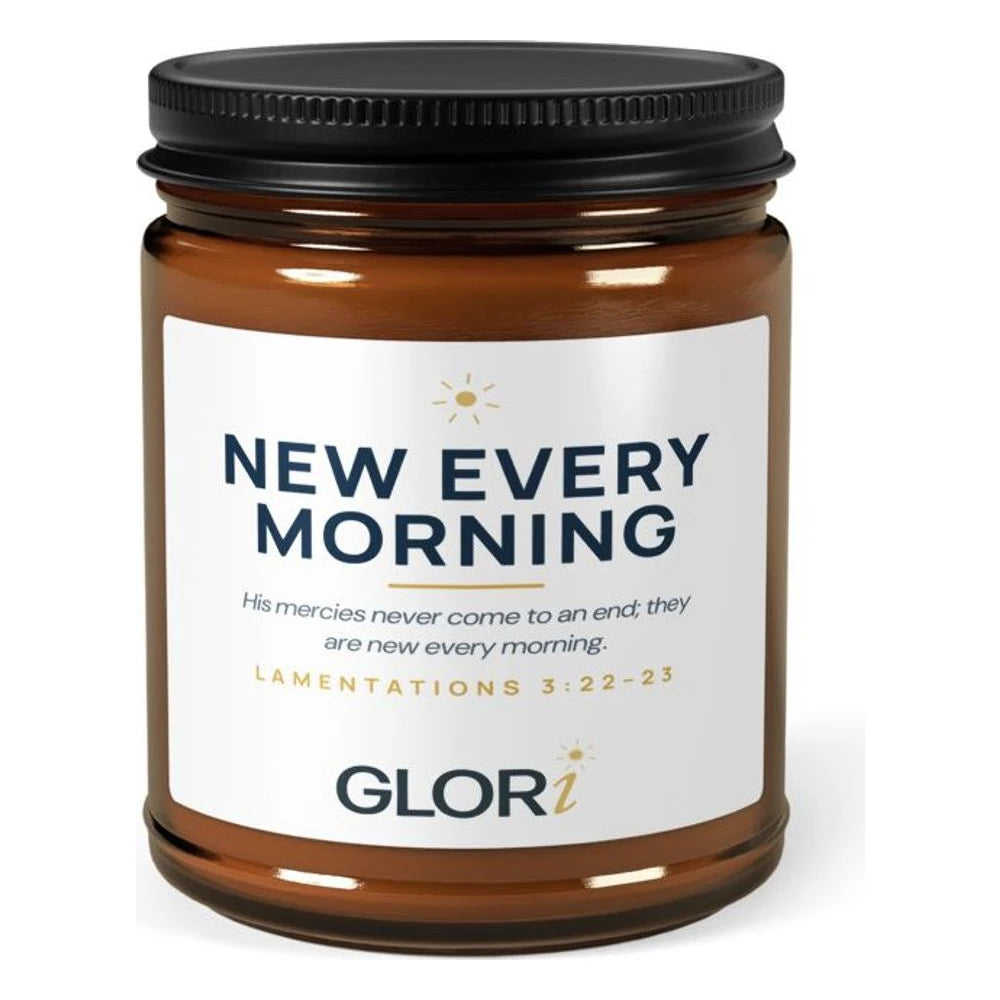 Soy Candle, 9 oz — New Every Morning — Cinnamon Vanilla