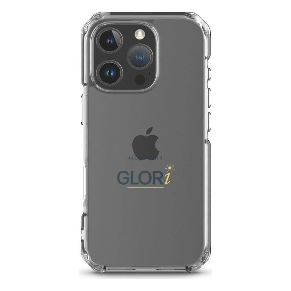 Clear Case — All for His GLORi — Navy — iPhone 16 Pro