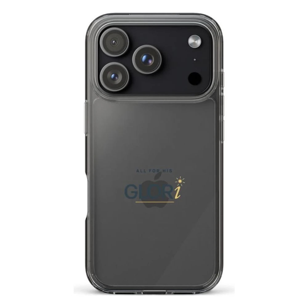 Clear Case — All for His GLORi — Navy — iPhone 17 Pro