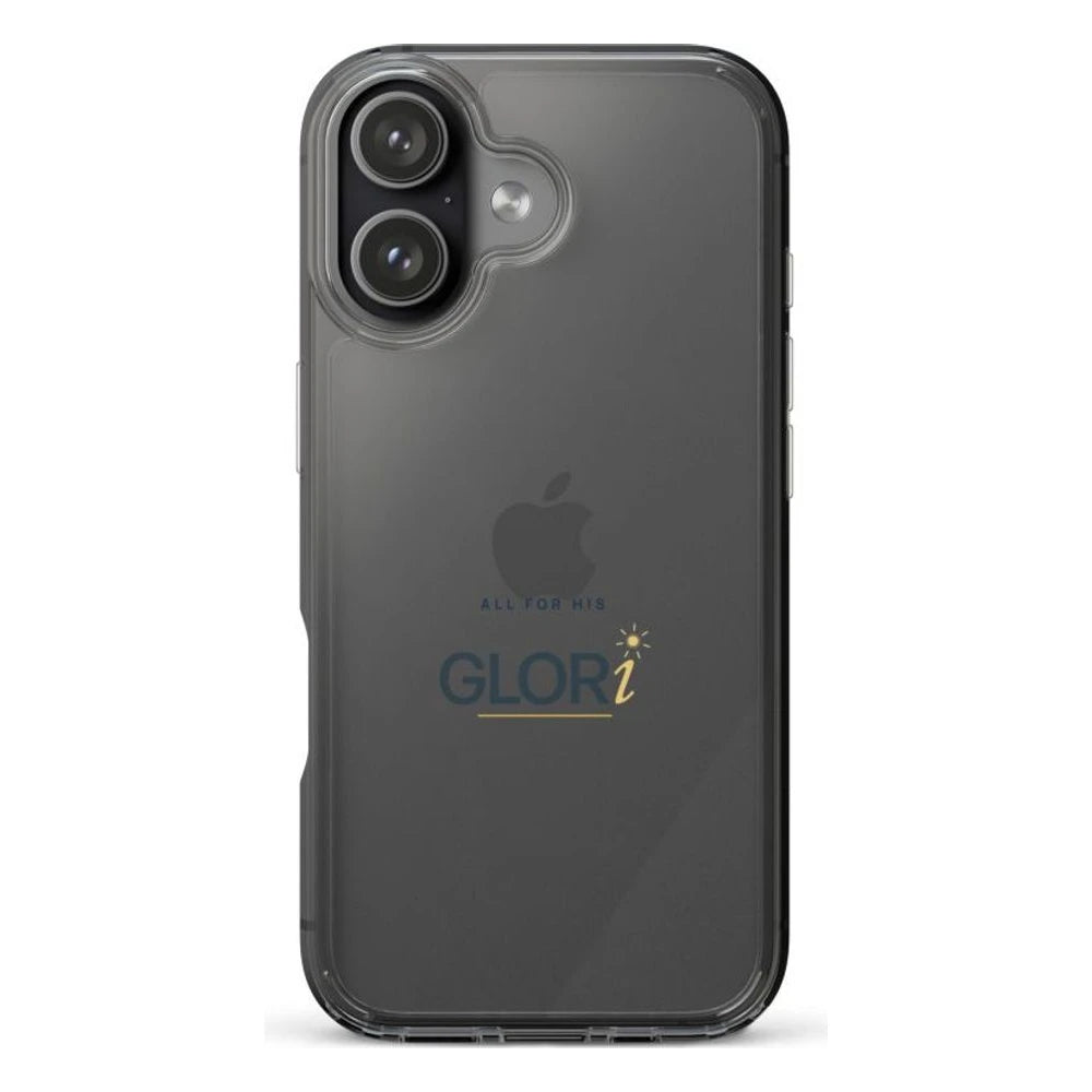 Clear Case — All for His GLORi — Navy — iPhone 17