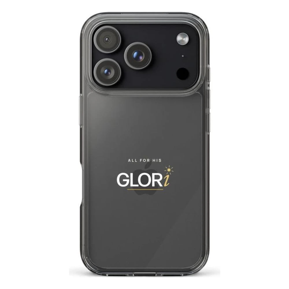 Clear Case — All for His GLORi — White — iPhone 17 Pro