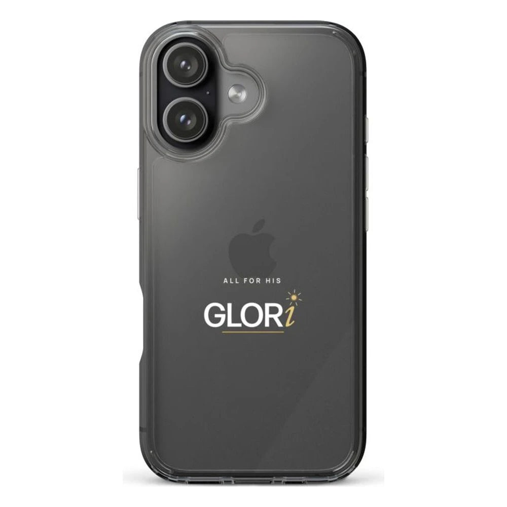 Clear Case — All for His GLORi — White — iPhone 17