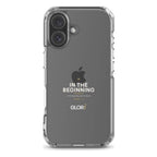 Clear Case — In the Beginning — White — iPhone 16
