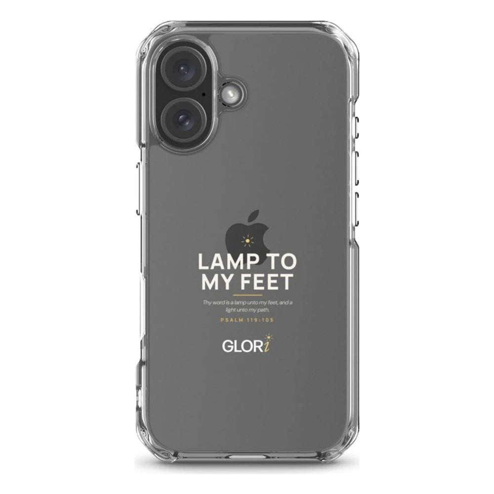 Clear Case — Lamp to My Feet — White — iPhone 16