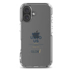 Clear Case — Not Unto Us — Navy — iPhone 16