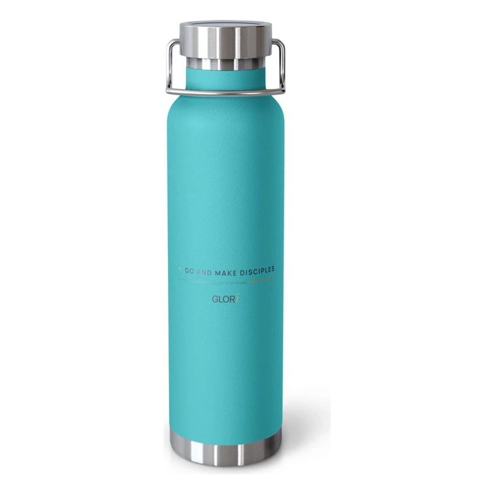 Copper Insulated Bottle — Go and Make Disciples — Mint Green