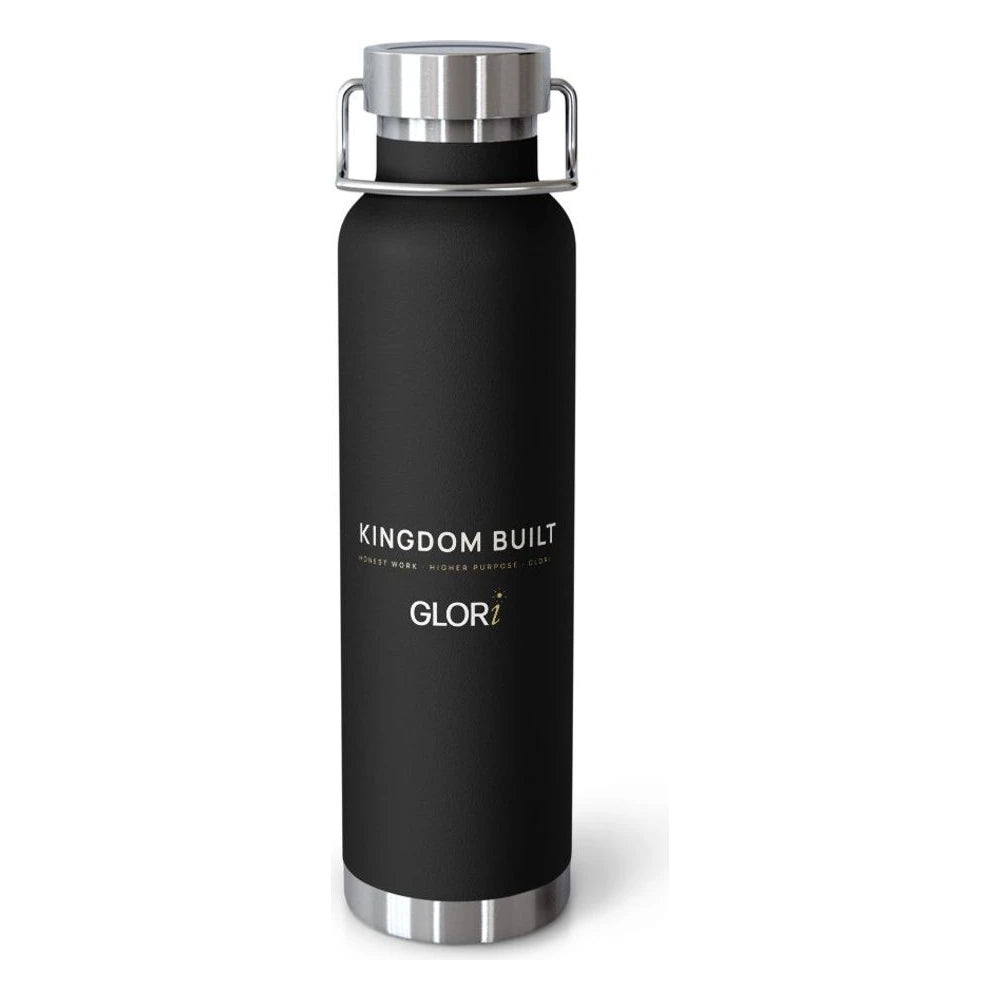 Copper Insulated Bottle — Kingdom Built — Black