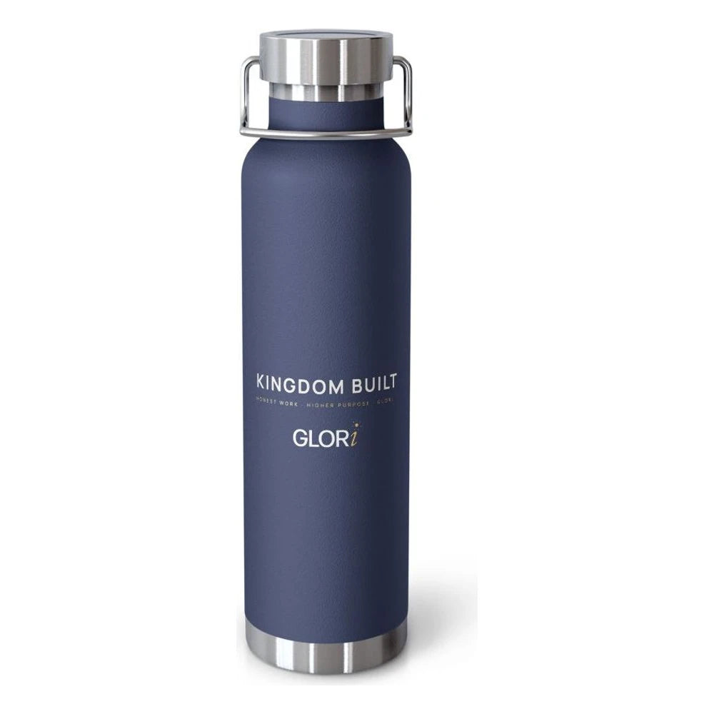 Copper Insulated Bottle — Kingdom Built — Navy
