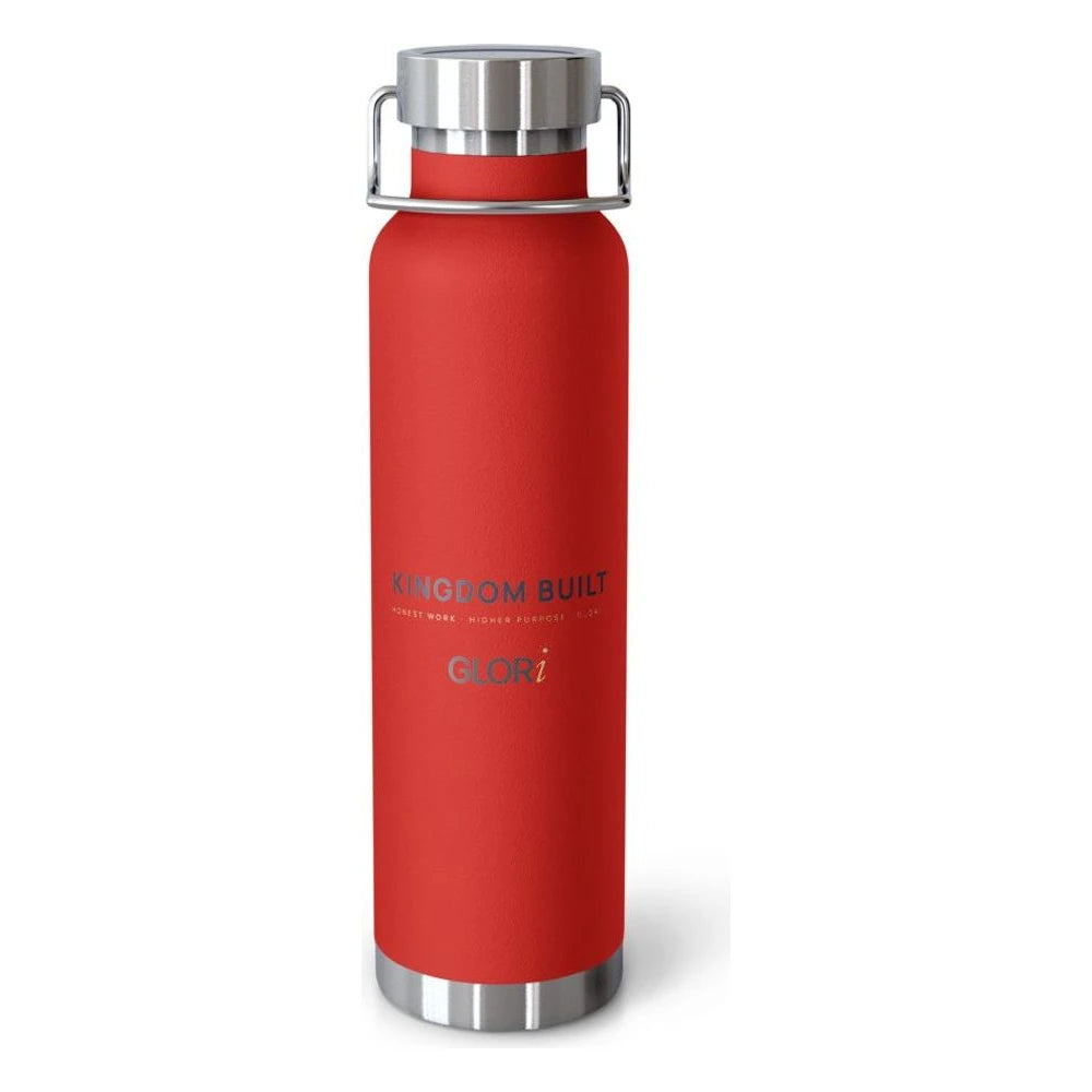 Copper Insulated Bottle — Kingdom Built — Red