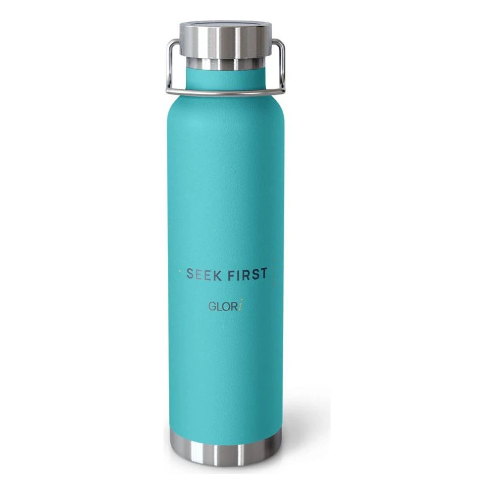 Copper Insulated Bottle — Seek First — Mint Green