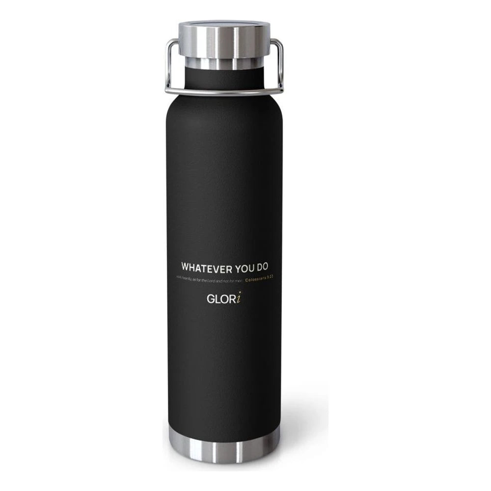 Copper Insulated Bottle — Whatever You Do — Black