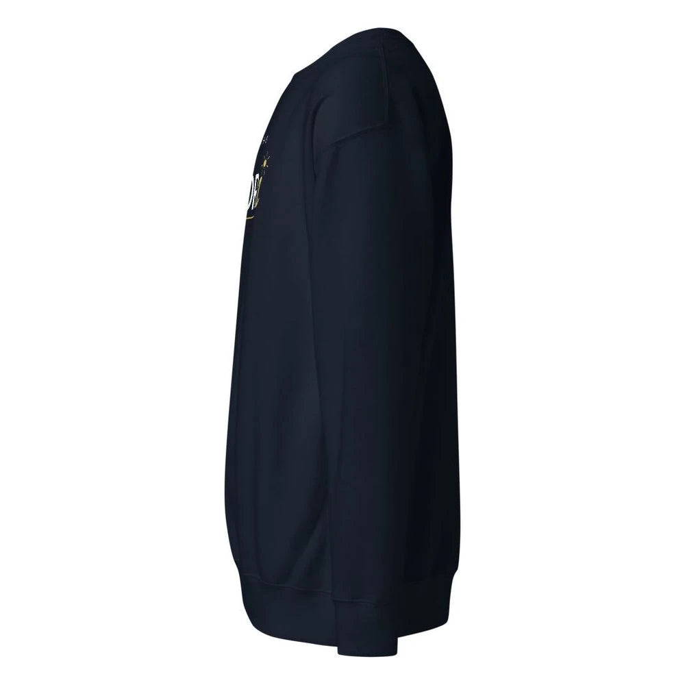 Navy Blazer, left side view