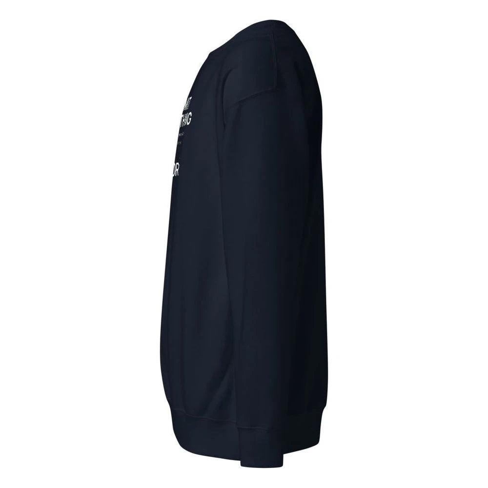 Navy Blazer, left side view