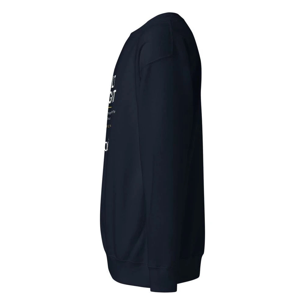 Navy Blazer, left side view