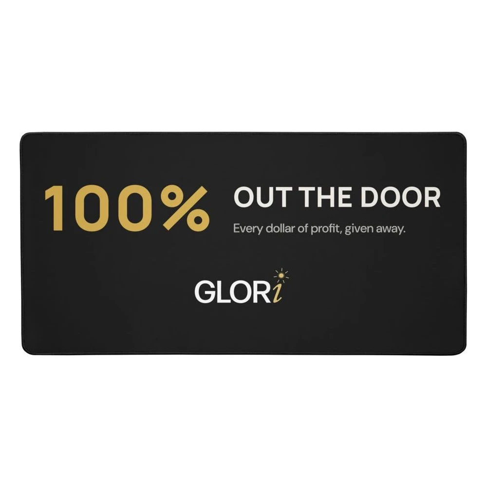 Desk Mat — 100% Out the Door — Black