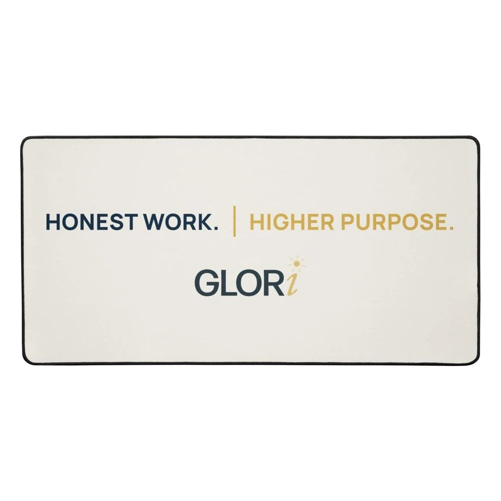 Desk Mat — Honest Work. Higher Purpose. — Cream