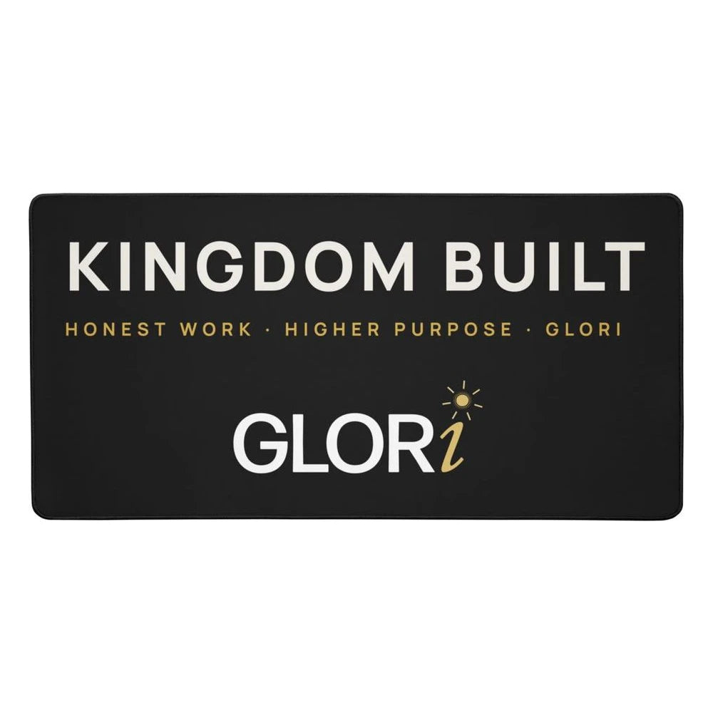 Desk Mat — Kingdom Built — Black