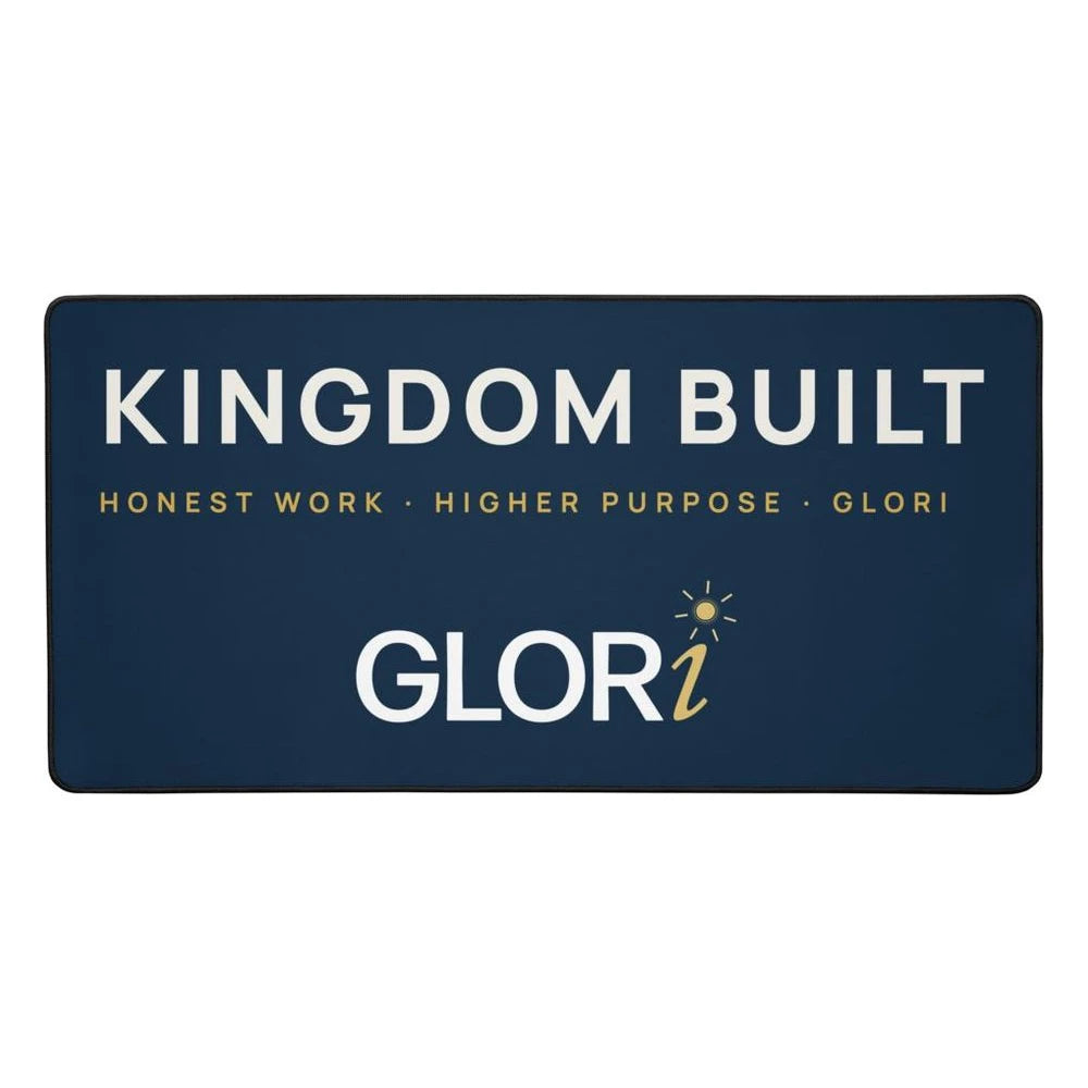 Desk Mat — Kingdom Built — Navy