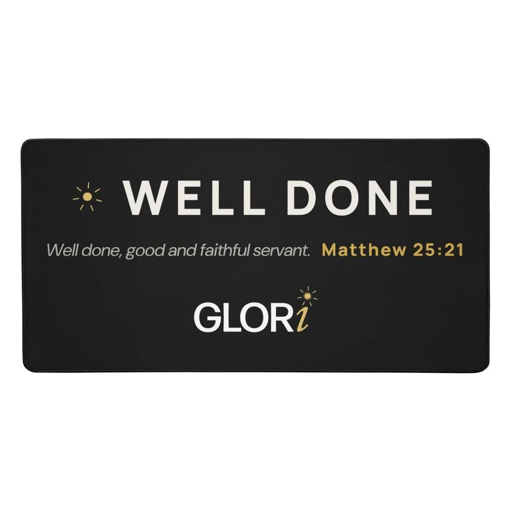 Desk Mat — Well Done — Black