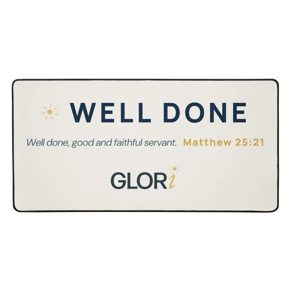 Desk Mat — Well Done — Cream