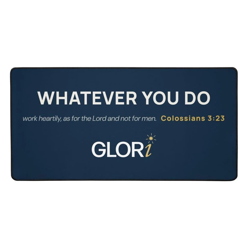 Desk Mat — Whatever You Do — Navy