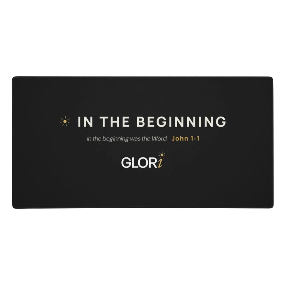 XL Desk Pad — In the Beginning — Black