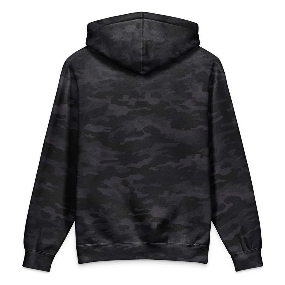 Black Camo, back view