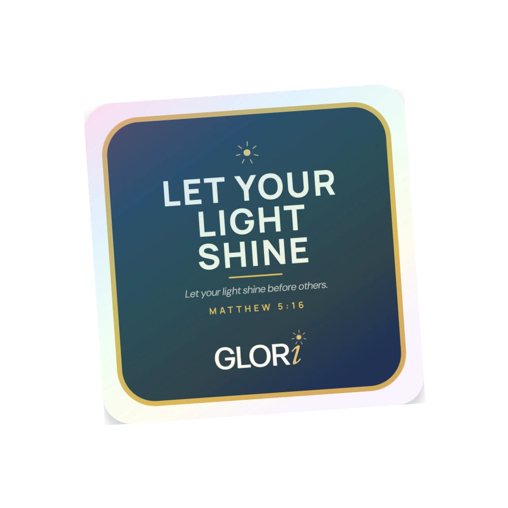 Holographic Sticker — Let Your Light Shine