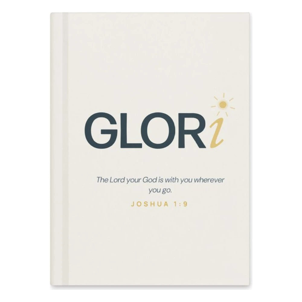 Hardcover Journal — Be Strong and Courageous — Cream