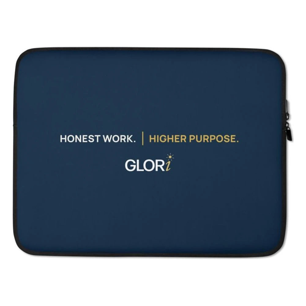 Laptop Sleeve — Honest Work. Higher Purpose. — Navy
