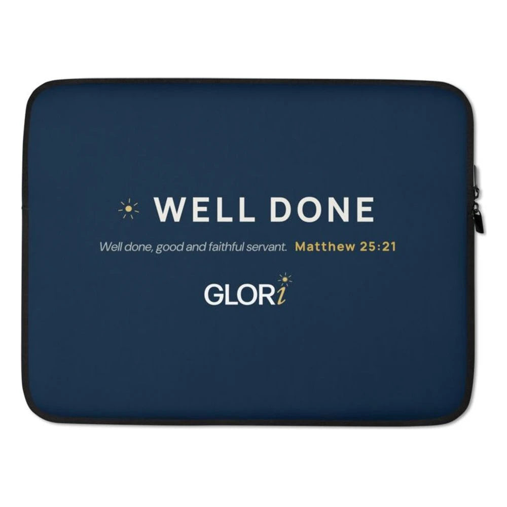 Laptop Sleeve — Well Done — Navy